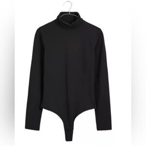 Madewell Black Long Sleeve Bodysuit